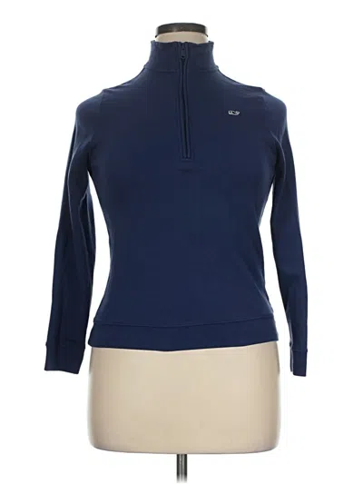 Pre-owned Vineyard Vines Turtleneck Sweater In Blue