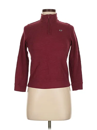 Pre-owned Vineyard Vines Turtleneck Sweater In Burgundy