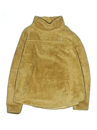 Pre-owned Vineyard Vines Kids' Turtleneck Sweater In Gold