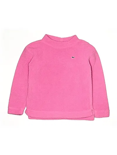 Pre-owned Vineyard Vines Kids' Turtleneck Sweater In Pink