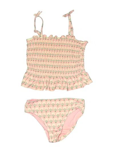 Pre-owned Vineyard Vines Kids' Two Piece Swimsuit In Pink