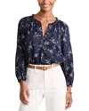 Vineyard Vines V Neck Blouse In Sienna