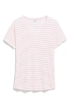 Vineyard Vines V-neck Linen T-shirt In Dv Stripe - Marsh/ Pb