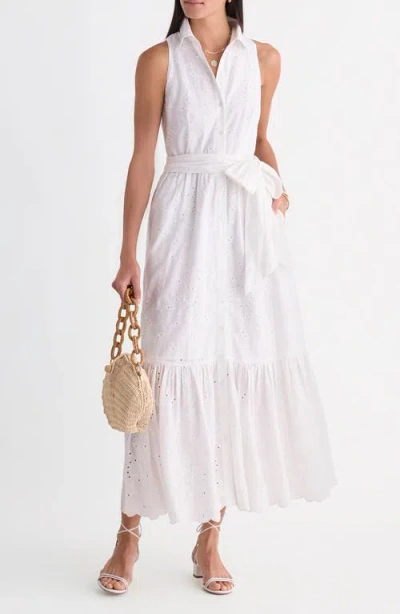 Vineyard Vines Vanessa Eyelet Shirtdress In White