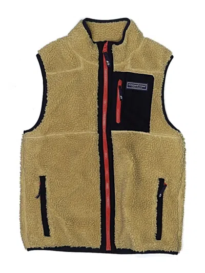 Pre-owned Vineyard Vines Kids' Vest In Brown