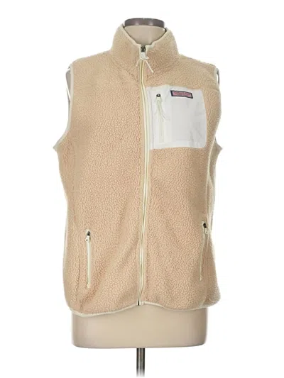 Pre-owned Vineyard Vines Vest In Ivory