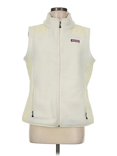 Pre-owned Vineyard Vines Vest In Ivory