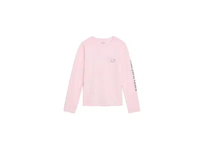 Vineyard Vines Vintage Whale Long Sleeve (toddler/little Kid/big Kid) Girl's T Shirt Pink Drink: 3t