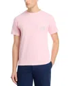 Vineyard Vines Vintage Whale Short Sleeve Pocket Tee In Flamingo