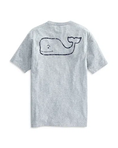 Vineyard Vines Vintage Whale Short Sleeve Pocket Tee In Gray Heather