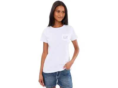Vineyard Vines Vintage Whale Short Sleeve Pocket T-shirts In White
