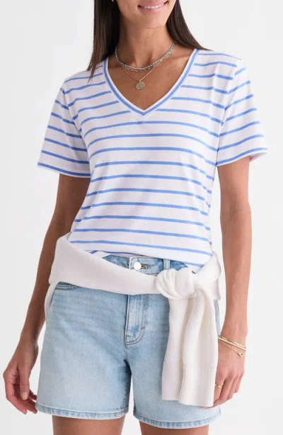 Vineyard Vines V-neck Cotton T-shirt In White
