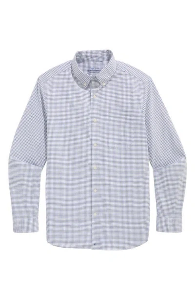 Vineyard Vines Wauwinet Performance Cotton Blend Button-down Shirt In Multi
