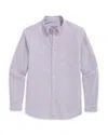 Vineyard Vines Wauwinet Performance Cotton Blend Button-down Shirt In Purple