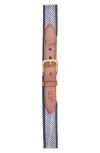 Vineyard Vines Whale Classic Belt In Nautical Navy