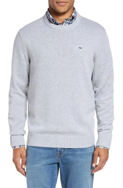 Vineyard Vines 'whale' Classic Fit Cotton Crewneck Sweater In Minnow Gray