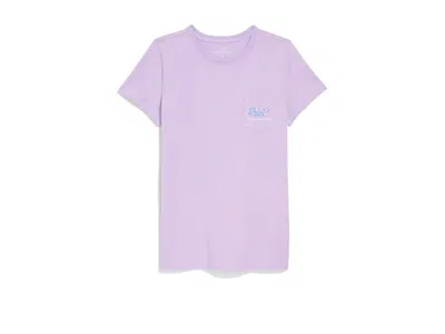 Vineyard Vines Whale Fill Short Sleeve Pocket T-shirts In Purple