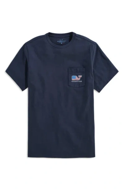 Vineyard Vines Men's Whale Short-sleeve Pocket T-shirt In Vineyard Navy
