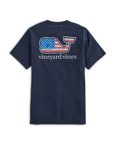 Vineyard Vines Whale Graphic Logo Pocket T-shirt In Blue