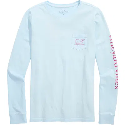 Vineyard Vines Whale Graphic Long Sleeve Pocket T-shirt In Blue