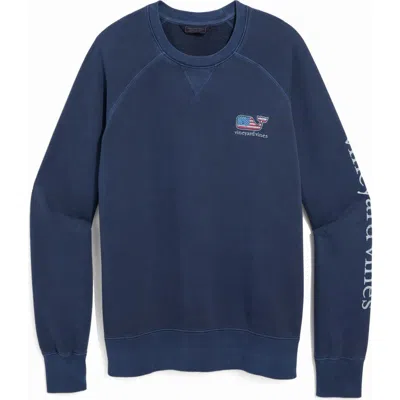 Vineyard Vines Whale Logo Raglan Terry Sweatshirt