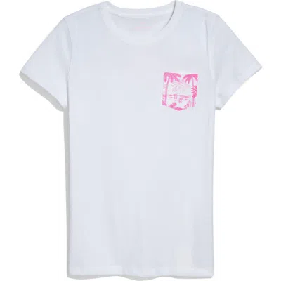 Vineyard Vines Whale Pocket Cotton Graphic T-shirt In White