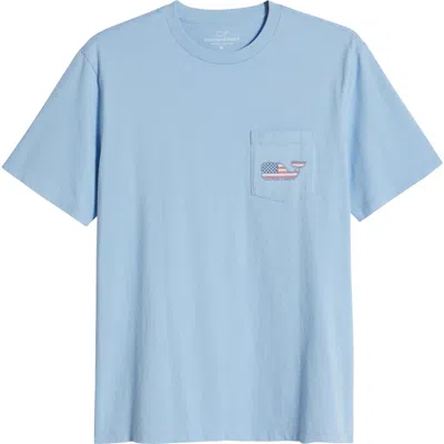 Vineyard Vines Whale Pocket T-shirt In Jake Blue