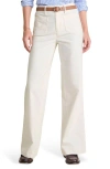 Vineyard Vines Wide Leg Corduroy Pants In Marshmallow