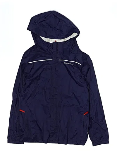 Pre-owned Vineyard Vines Kids' Windbreaker Jacket In Blue