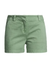 Vineyard Vines Women's Herringbone Stretch Cotton Shorts In Loden Frost