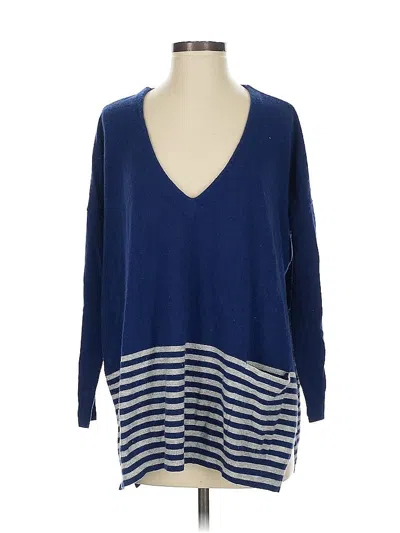 Pre-owned Vineyard Vines Wool Pullover Sweater In Blue