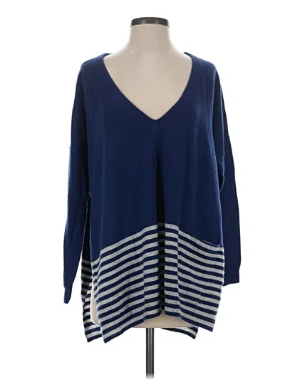 Pre-owned Vineyard Vines Wool Pullover Sweater In Blue
