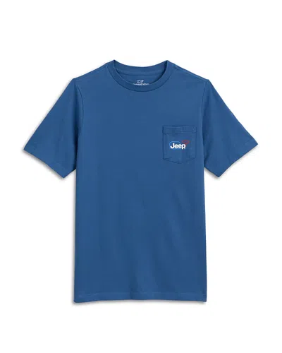 Vineyard Vines X Jeep Boys' Logo Pocket Cotton Tee - Little Kid, Big Kid In Blue
