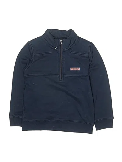 Pre-owned Vineyard Vines Kids' Zip Up Hoodie In Blue