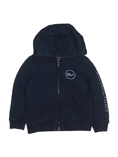 Pre-owned Vineyard Vines Kids' Zip Up Hoodie In Blue