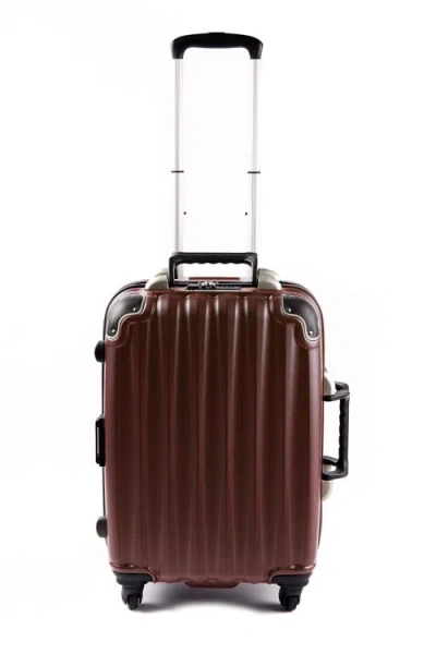 Vingardevalise Piccolo 5-bottle Wine & Spirits Suitcase In Burgundy