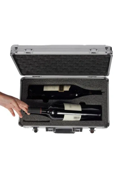 Vingardevalise Vinbottle 2-bottle Case In Silver