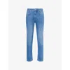 Vingt Quatre Mens Light Blue Taylor Slim-fit Denim Jeans In Blue