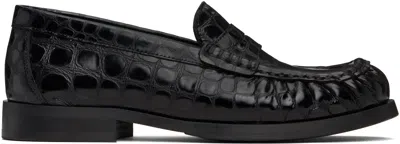 Vinny's Black Ogee Loafers