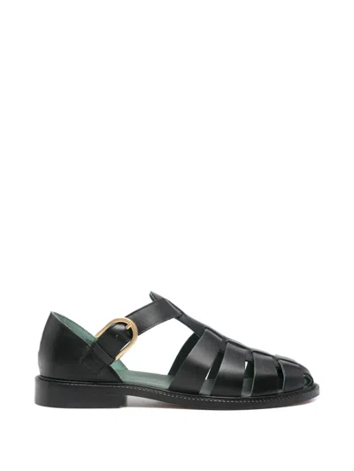 Vinny's Fisherman Buckle-fastening Sandals In Black