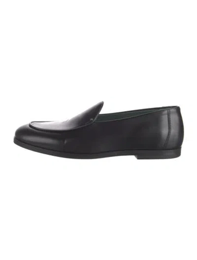 Pre-owned Vinny's Leather Loafers In Black