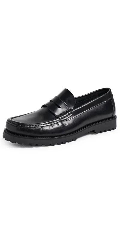Vinny's Lee Lake Loafers Black Nappa