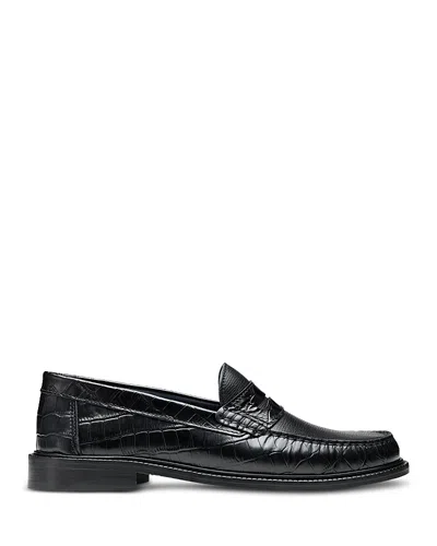 Vinny's Men's Yardee Slip On Loafers In Black
