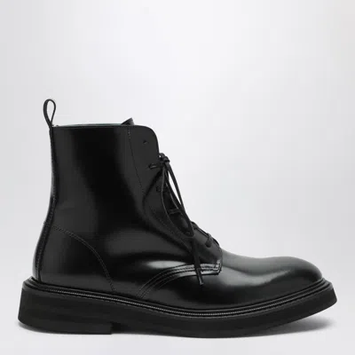 Vinny's Officer Boots Black Leather