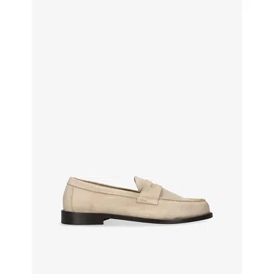 Vinny's Mens  Bobbee Suede Loafers In Gold