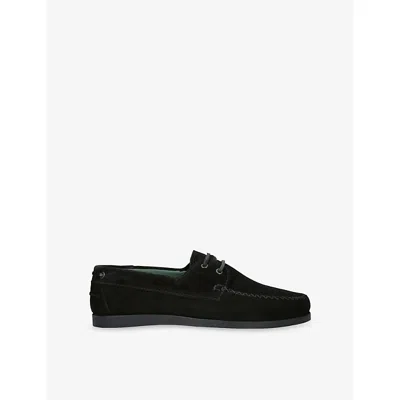 Vinny's S Mens Black Boatman Suede Boat Shoes Eur 44 / 10 Uk