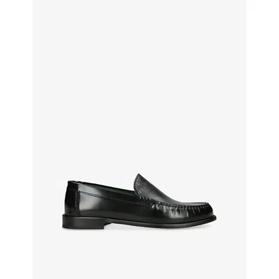 Vinny's Mens  Martel Leather Loafers In Black