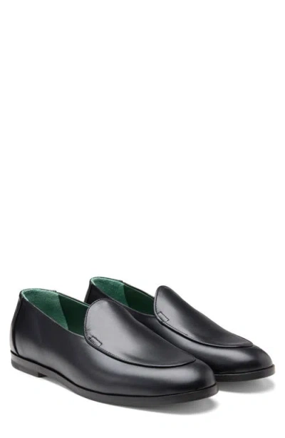 Vinny's Belgee Apron Toe Loafer In Black