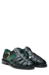 Vinny's Fisherman Sandal In Black