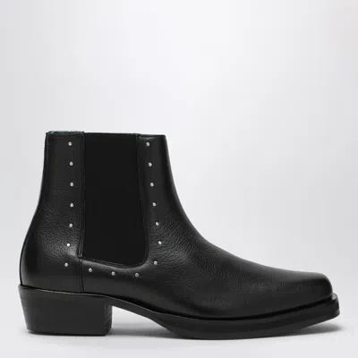 Vinny's Joee Chelsea Ankle Boots With Mini Stud Detail In Black
